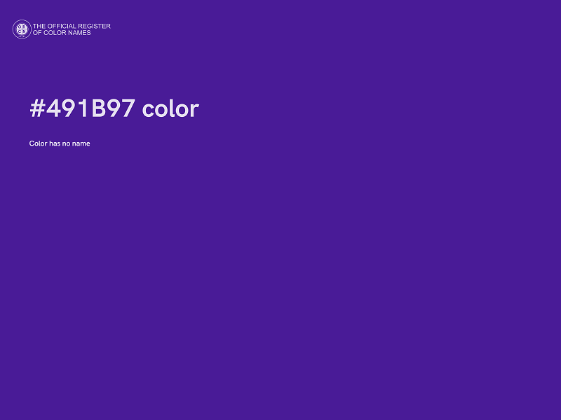 #491B97 color image