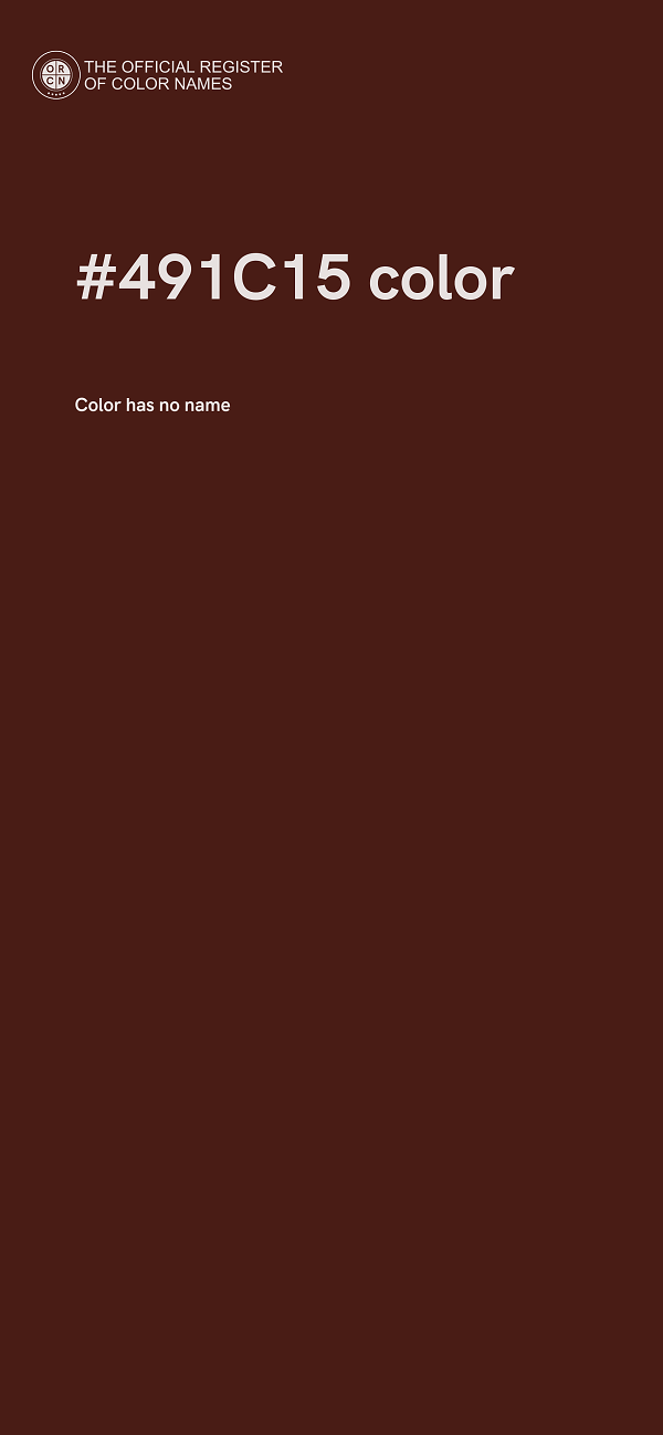 #491C15 color image