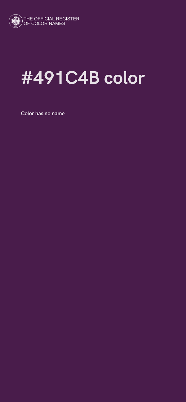#491C4B color image