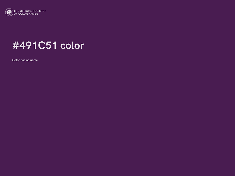 #491C51 color image