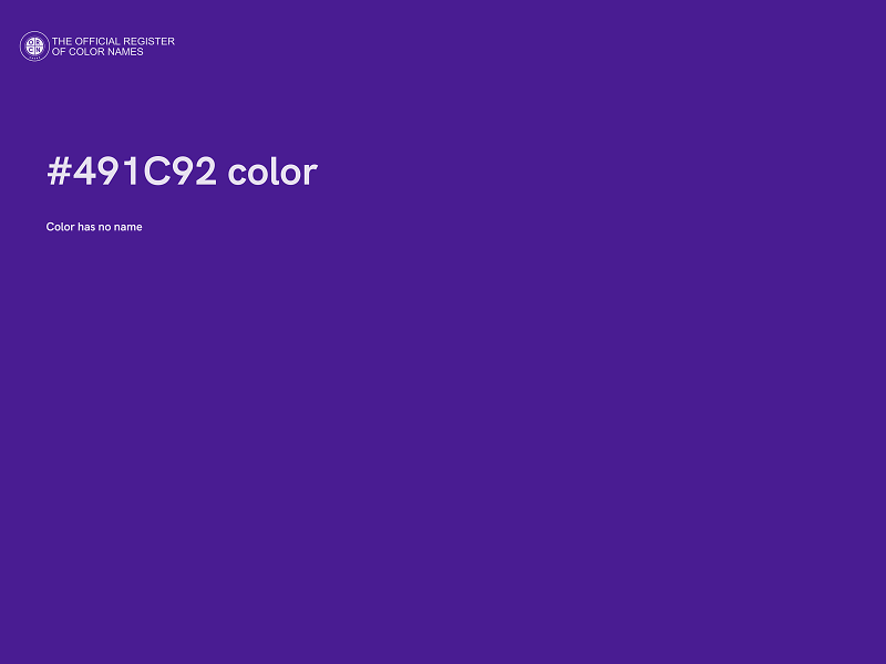 #491C92 color image