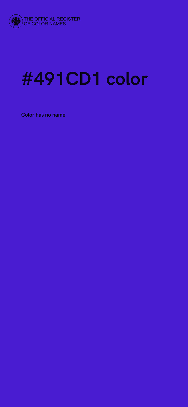 #491CD1 color image