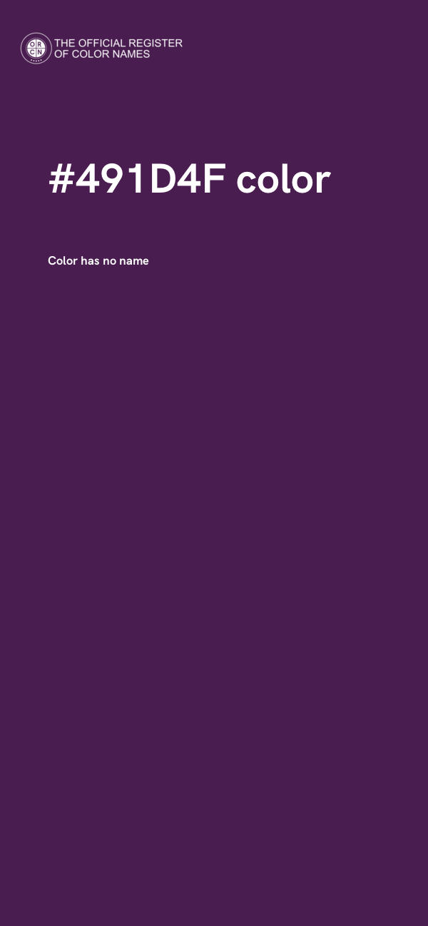 #491D4F color image