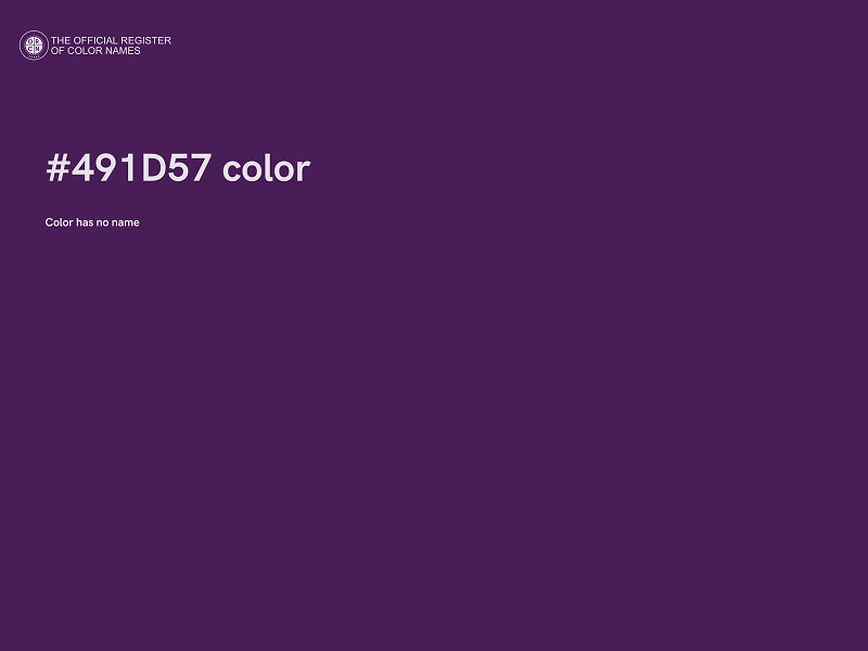 #491D57 color image