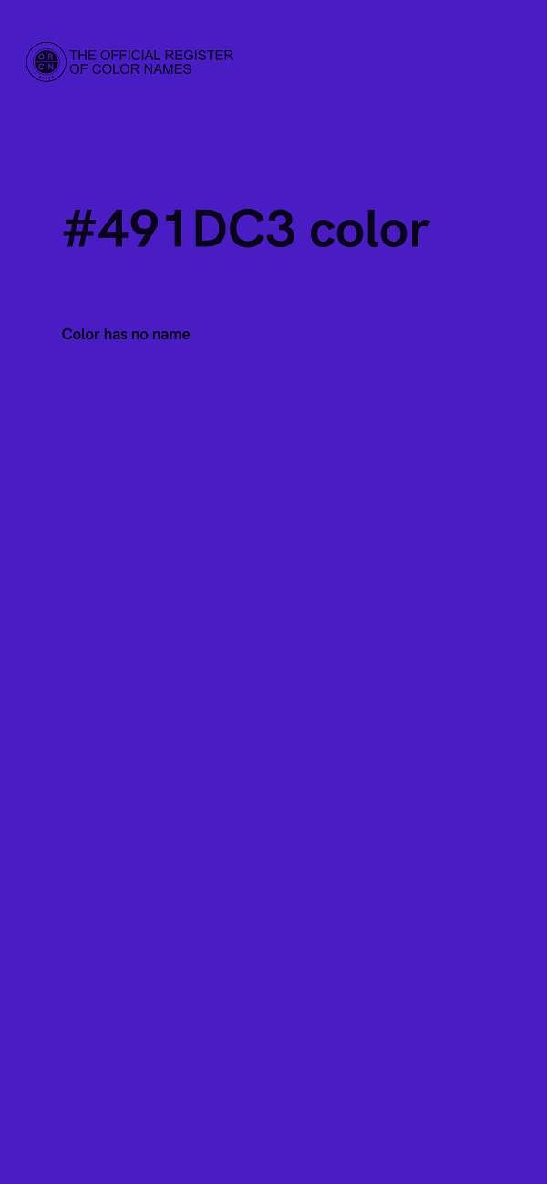 #491DC3 color image