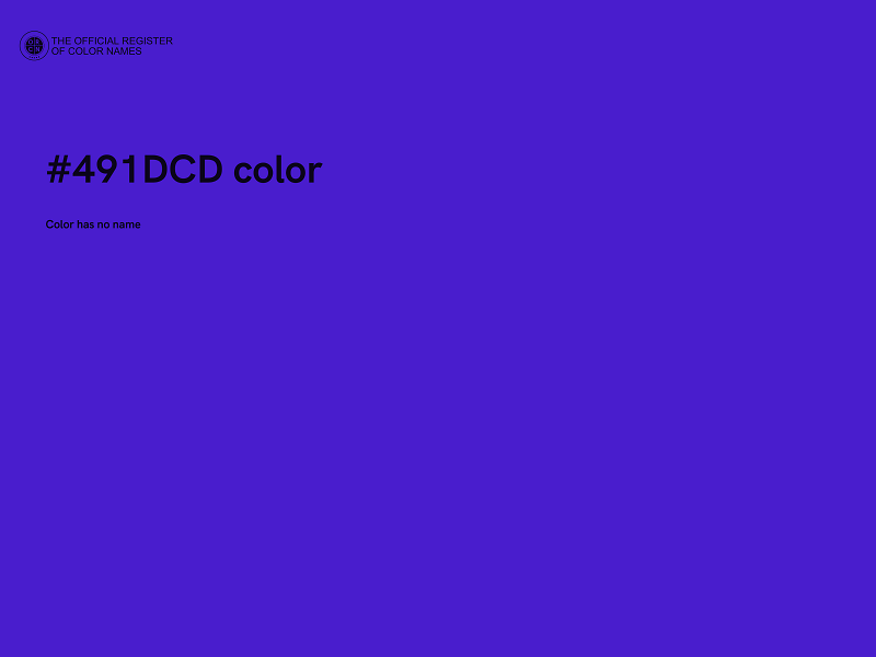 #491DCD color image