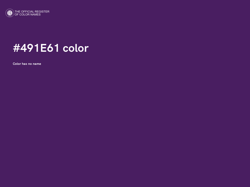 #491E61 color image