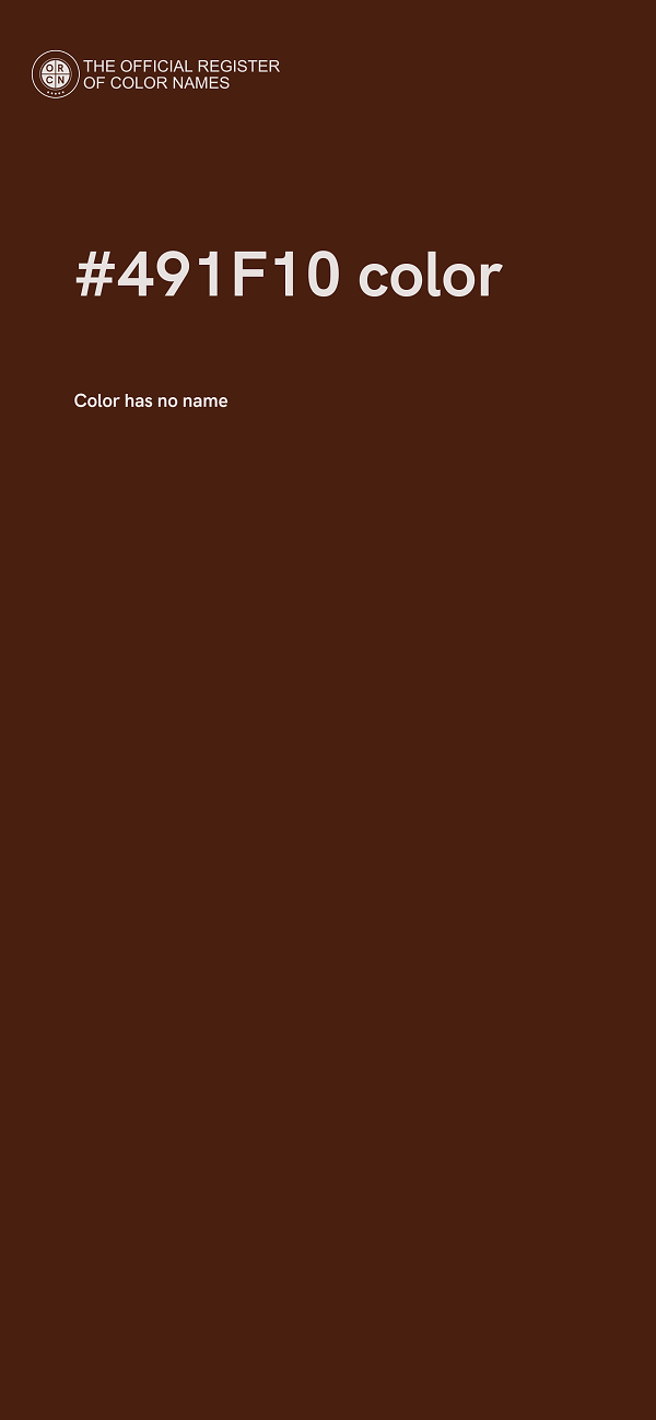 #491F10 color image