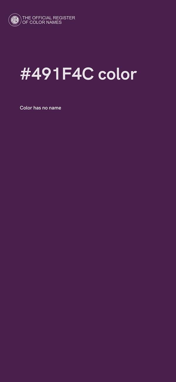 #491F4C color image
