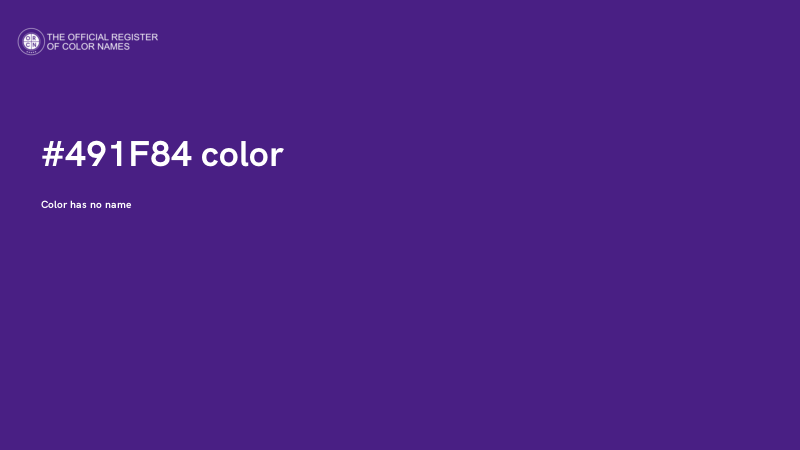 #491F84 color image