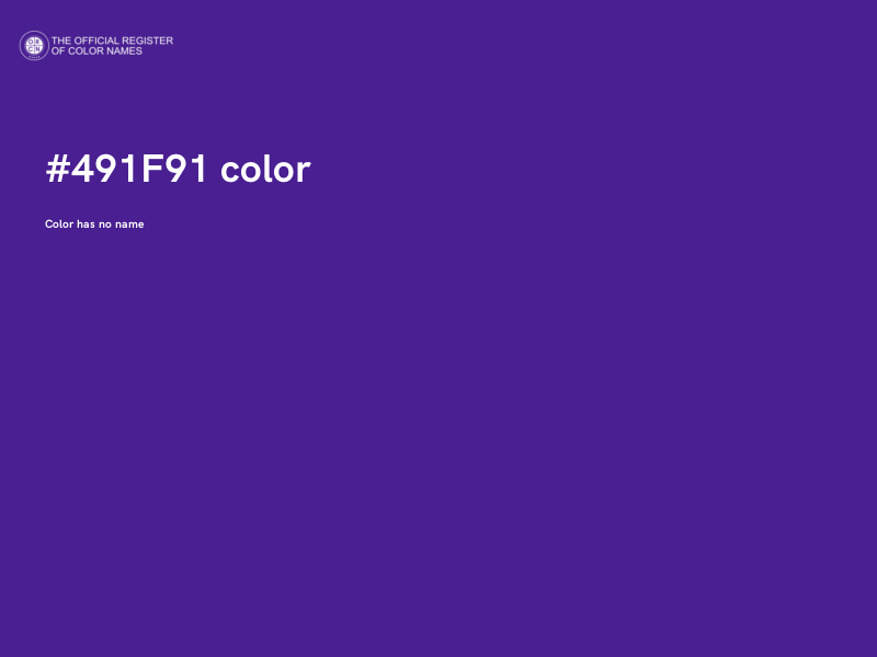 #491F91 color image