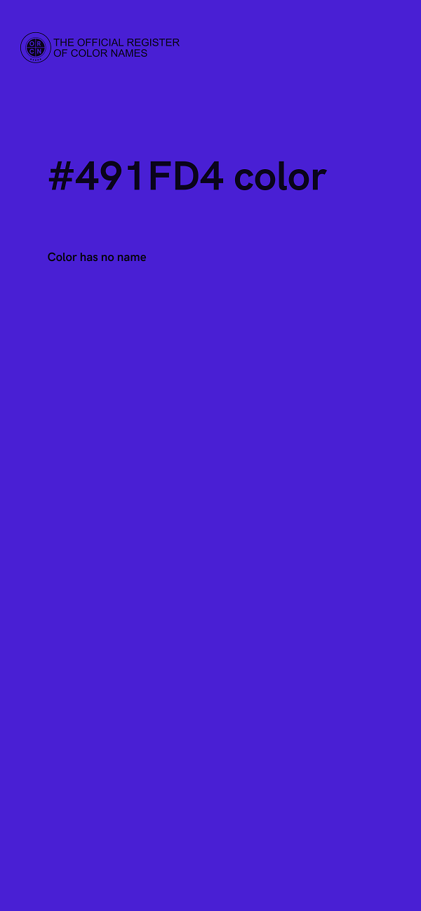 #491FD4 color image