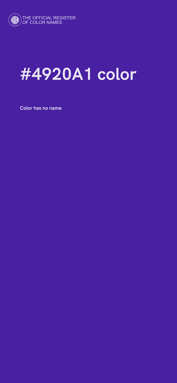 #4920A1 color image