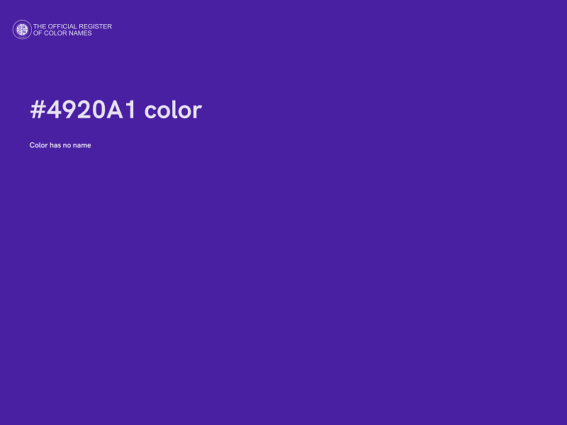 #4920A1 color image