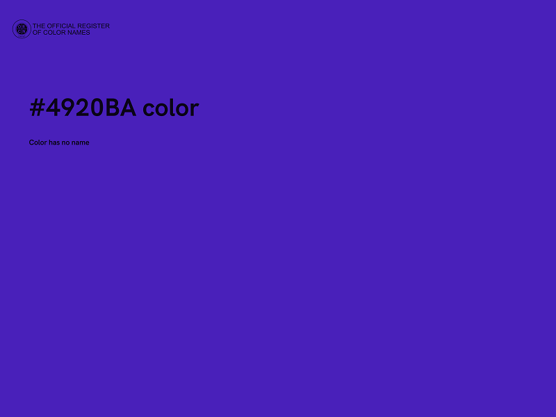 #4920BA color image