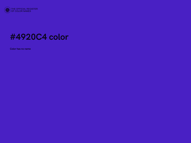 #4920C4 color image
