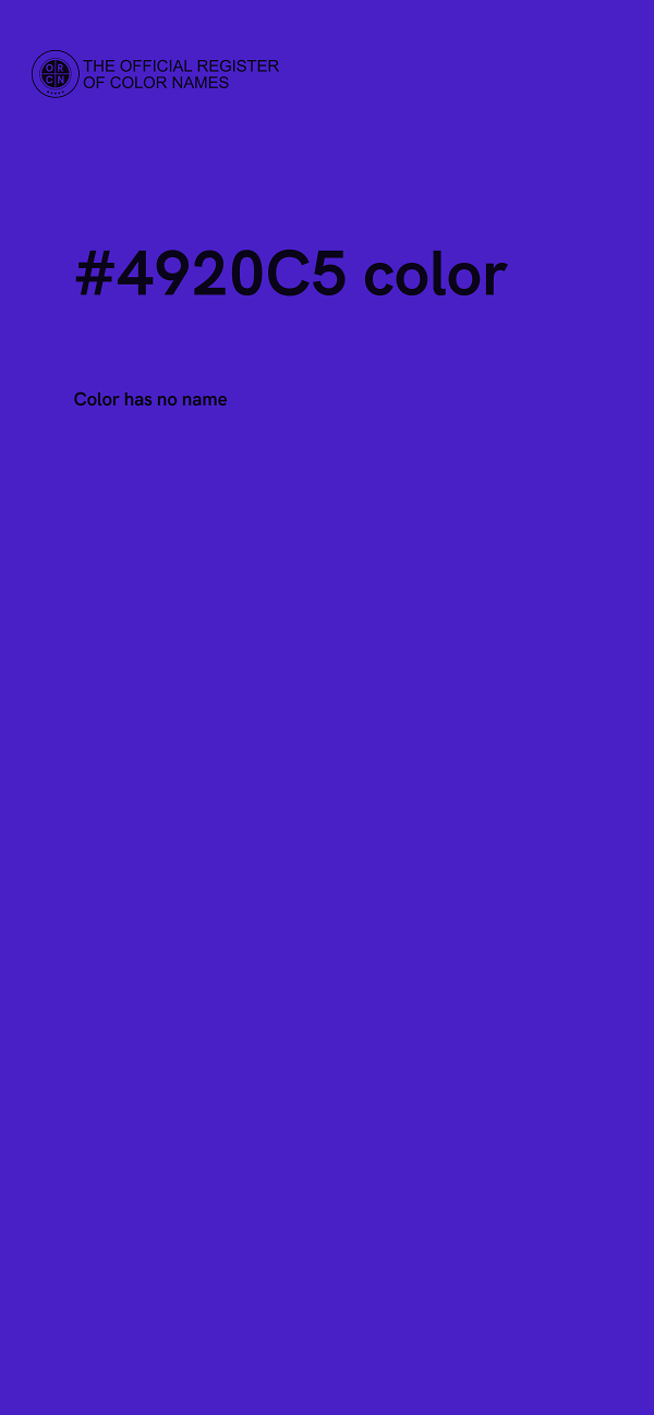 #4920C5 color image