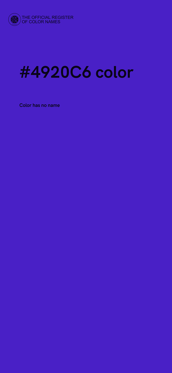 #4920C6 color image