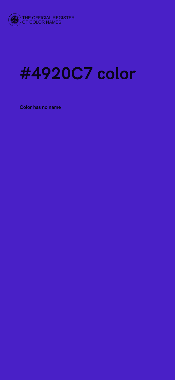 #4920C7 color image