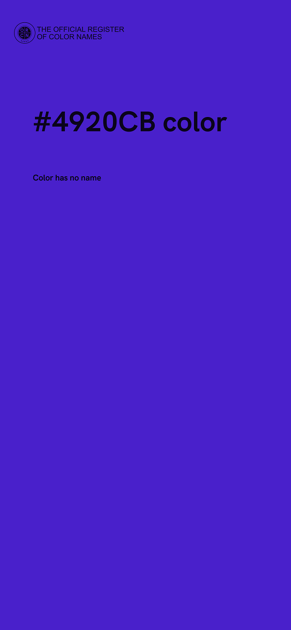 #4920CB color image