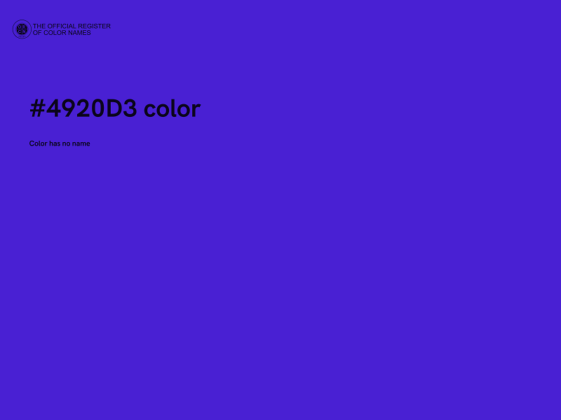 #4920D3 color image