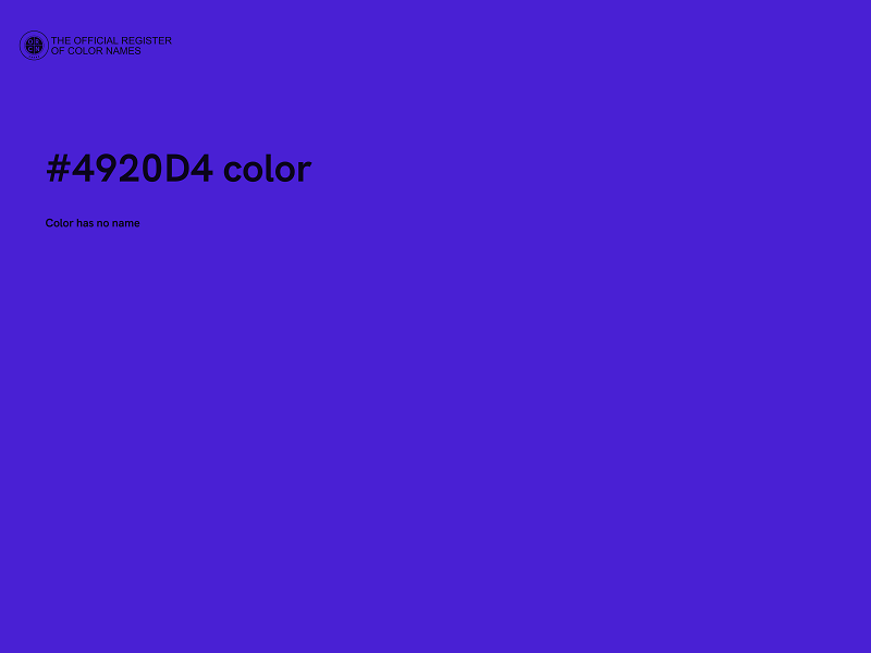 #4920D4 color image