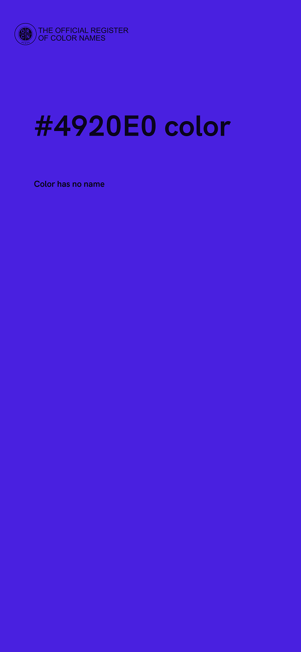 #4920E0 color image
