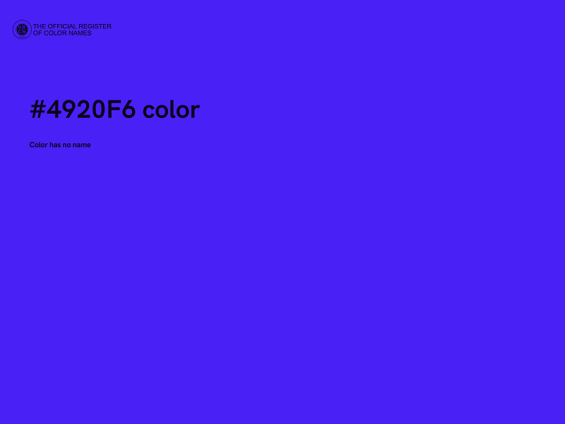 #4920F6 color image