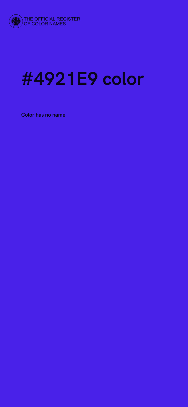 #4921E9 color image