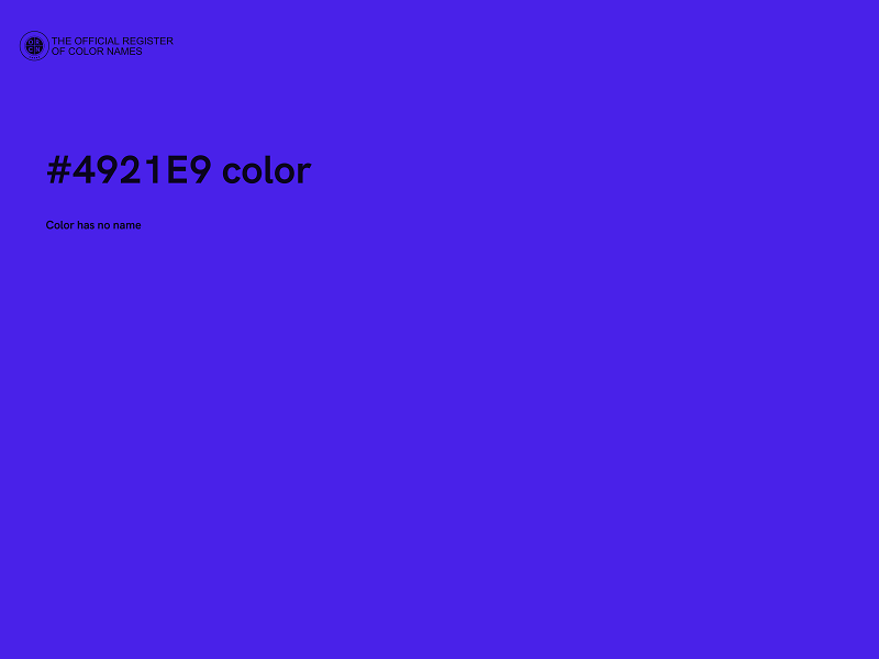 #4921E9 color image