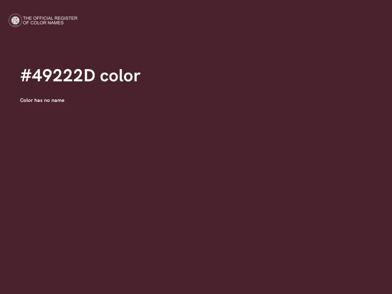 #49222D color image