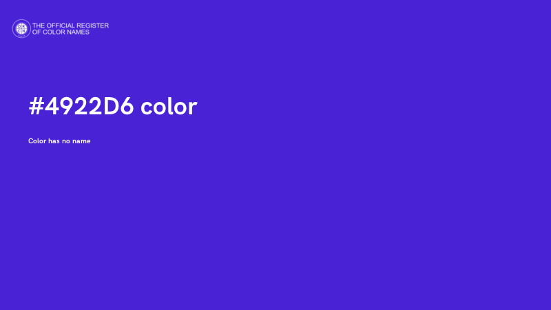#4922D6 color image