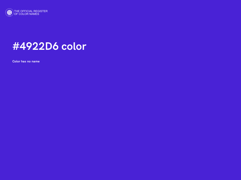 #4922D6 color image