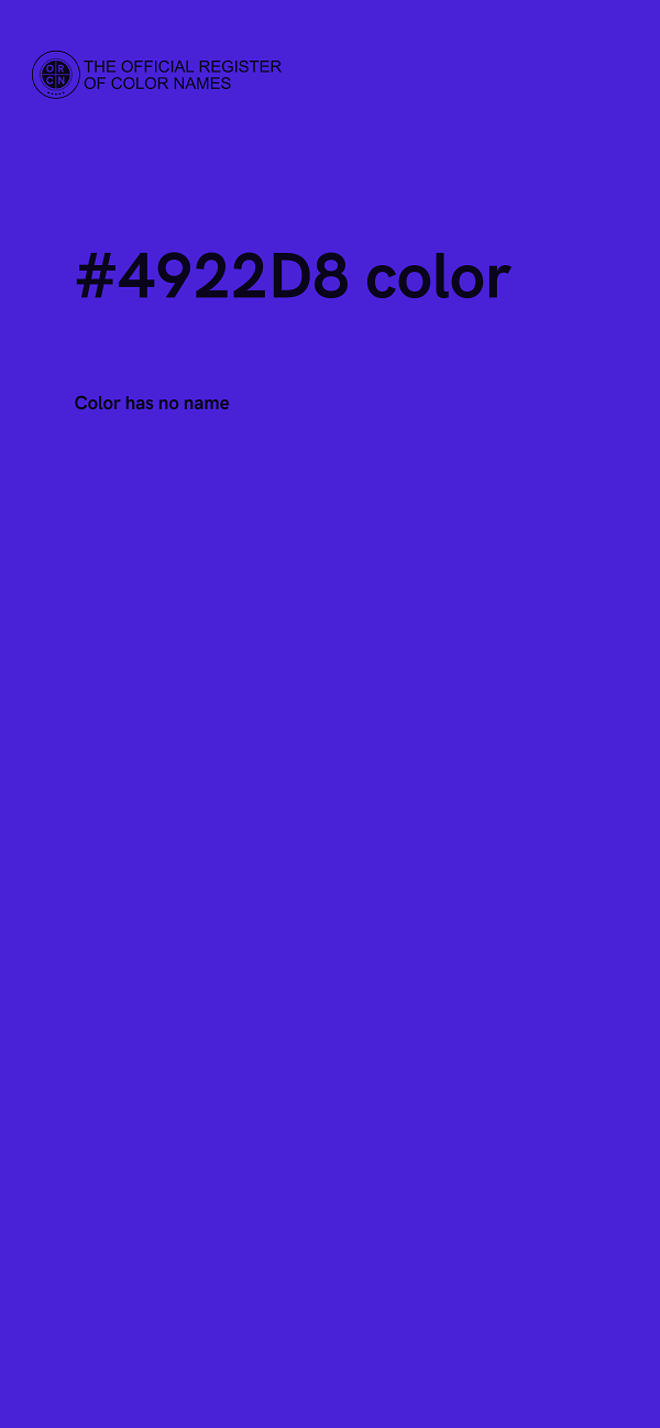 #4922D8 color image