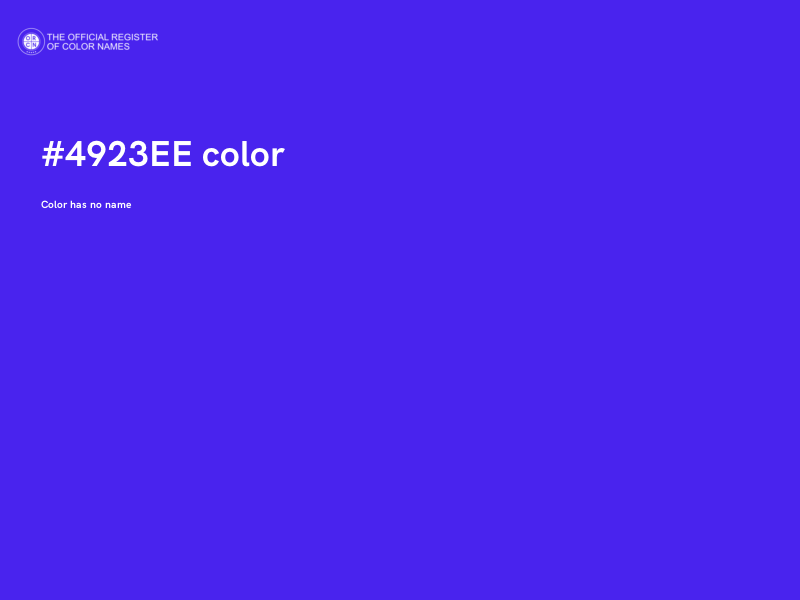 #4923EE color image
