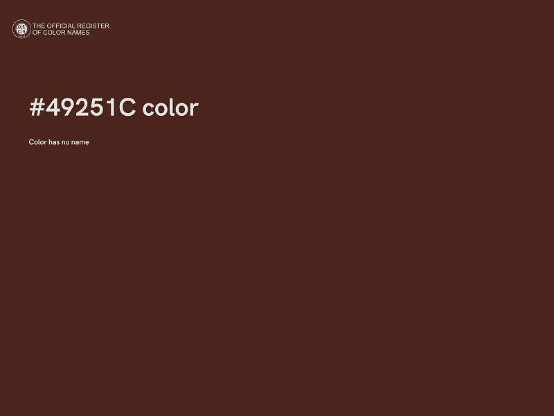 #49251C color image