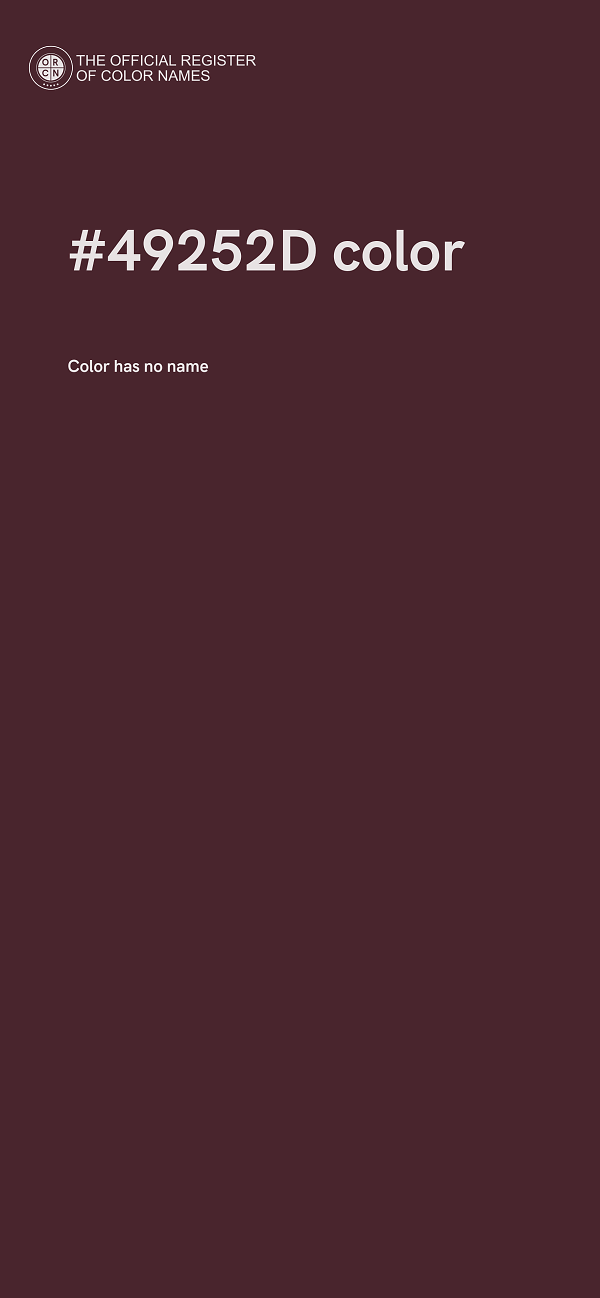 #49252D color image