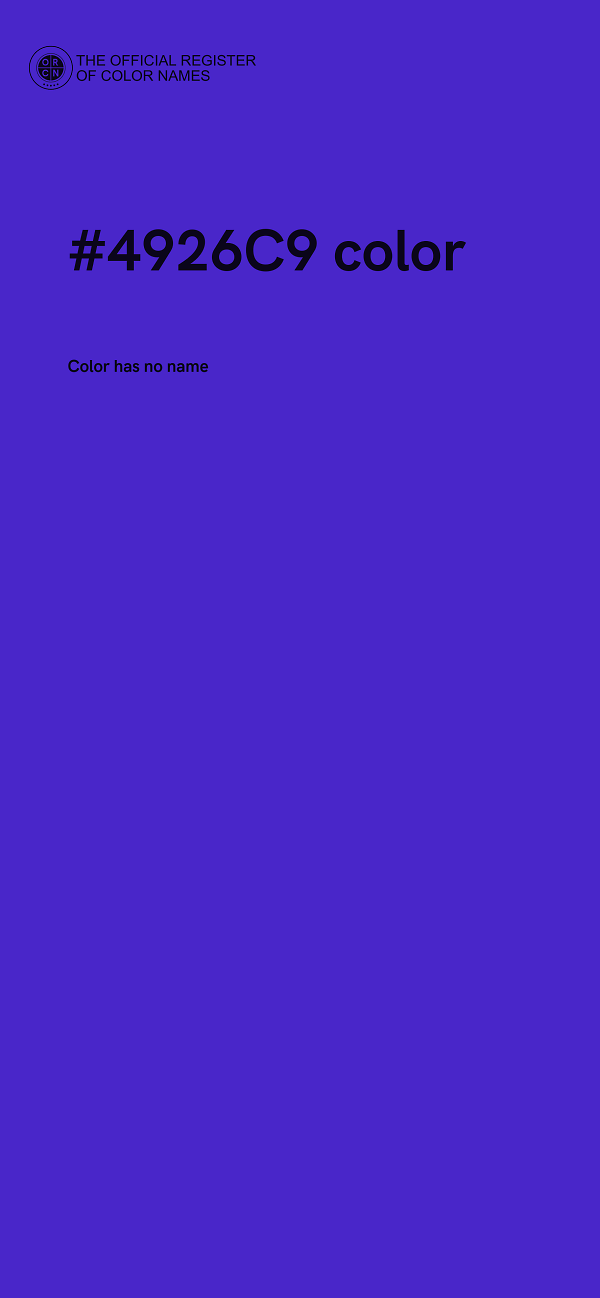 #4926C9 color image