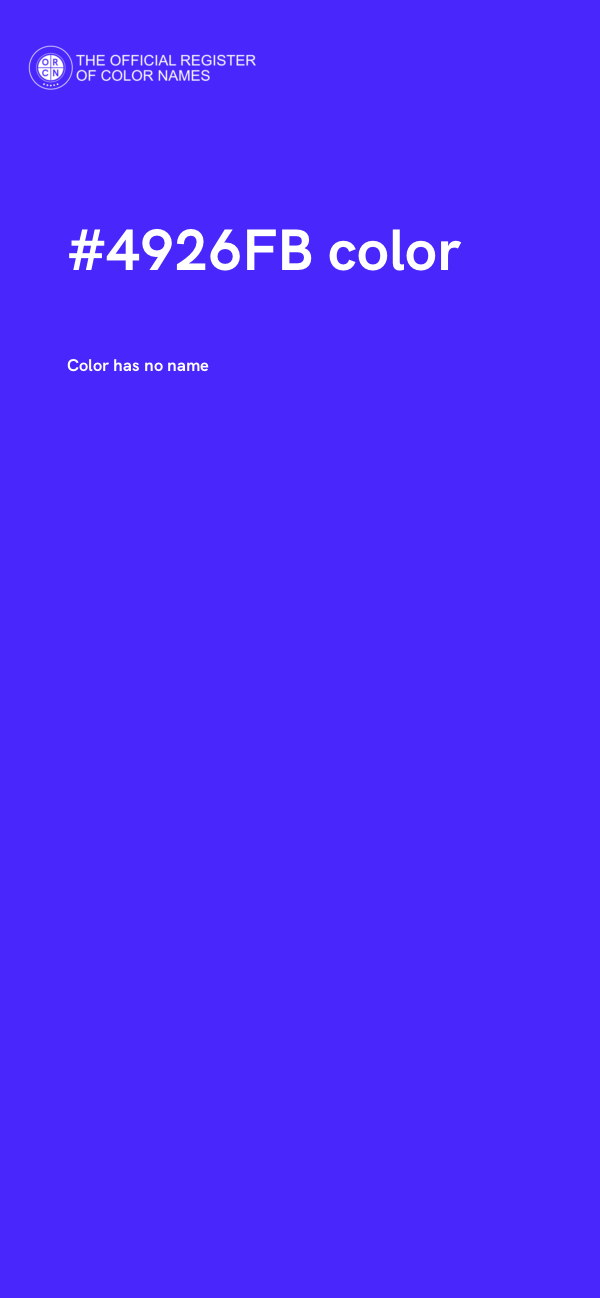 #4926FB color image
