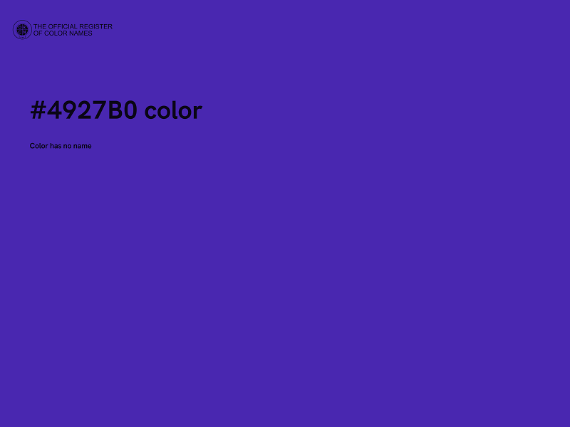 #4927B0 color image