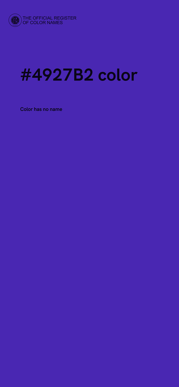 #4927B2 color image
