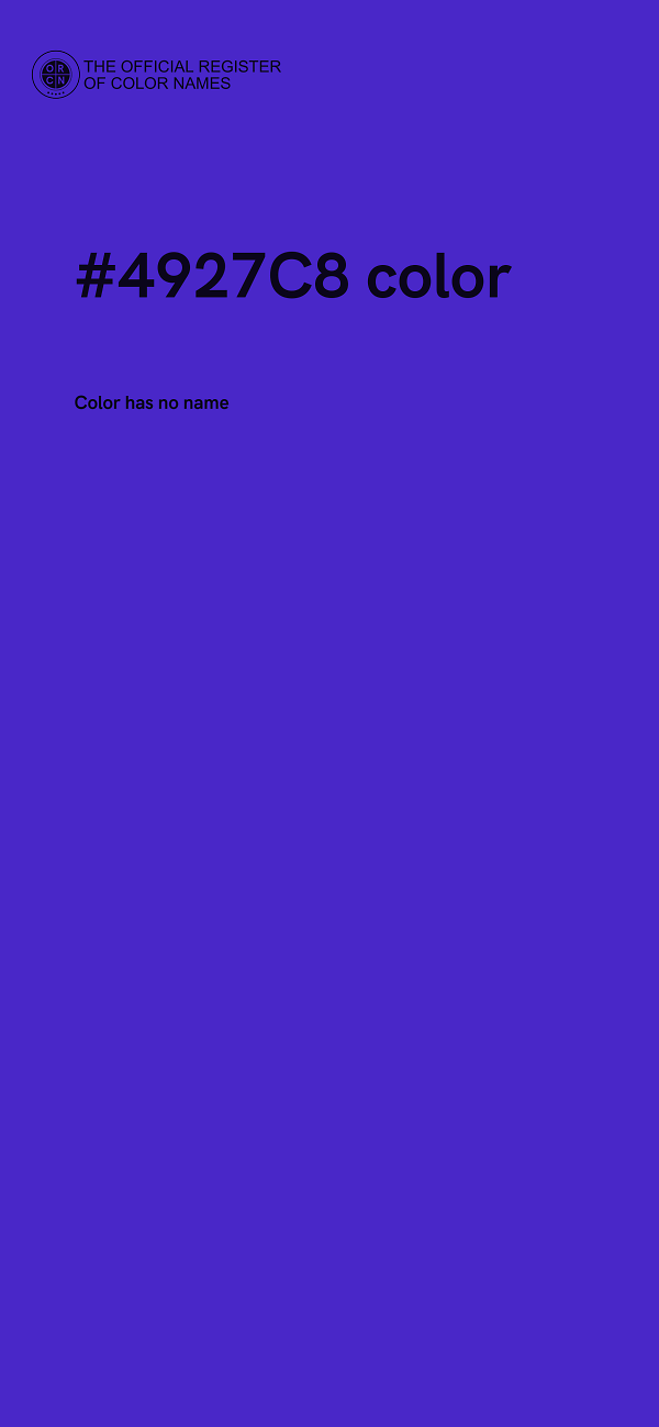 #4927C8 color image