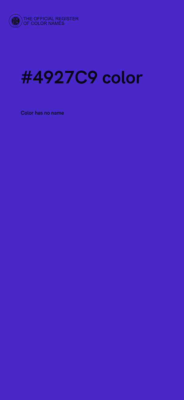 #4927C9 color image