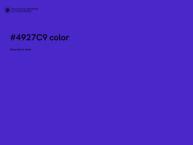 #4927C9 color image