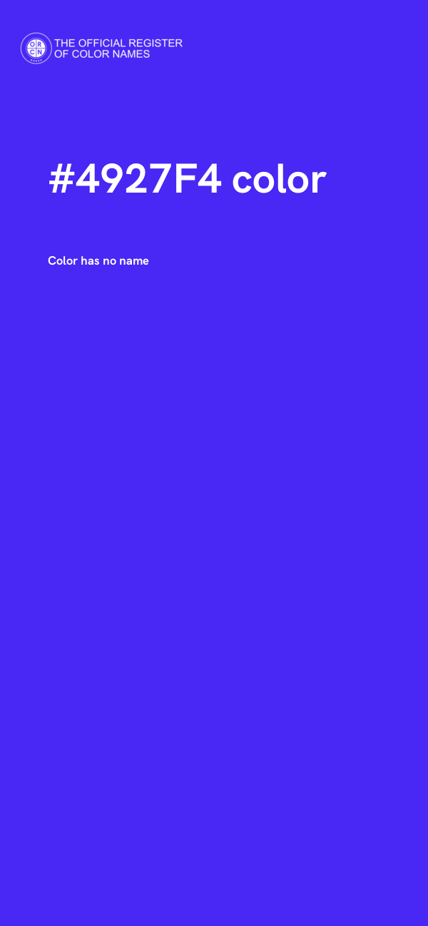 #4927F4 color image