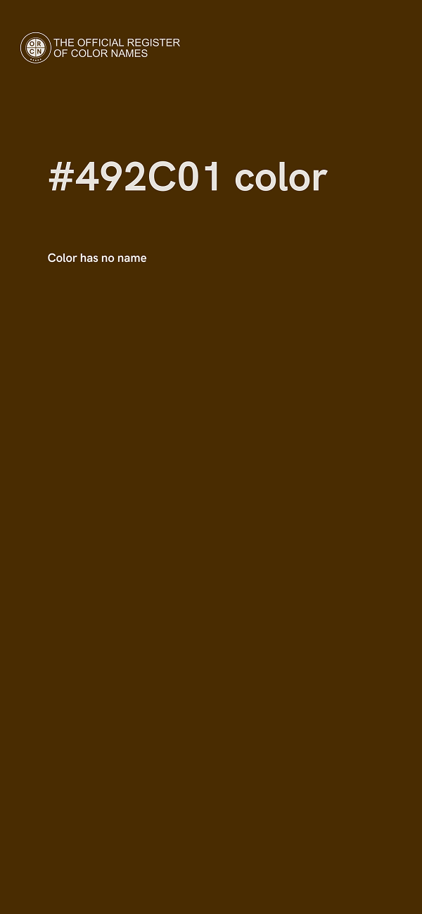 #492C01 color image