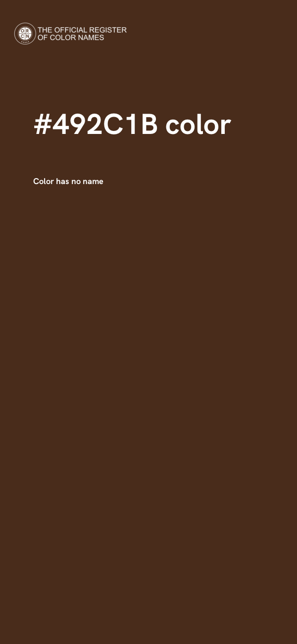 #492C1B color image