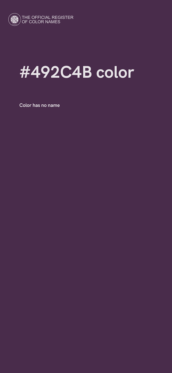 #492C4B color image