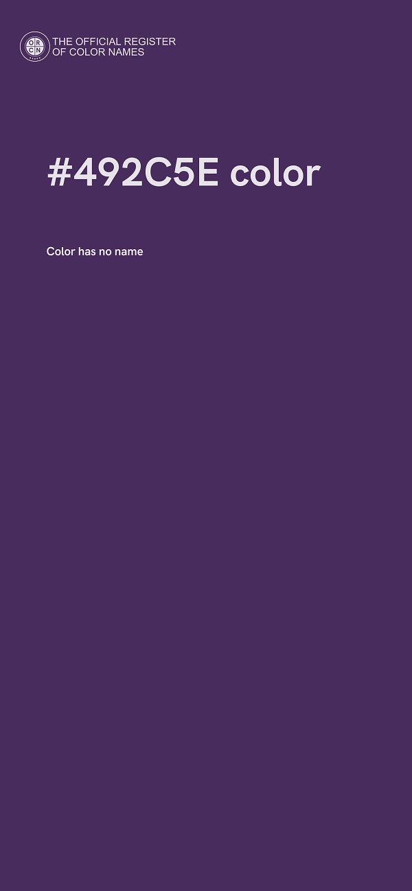 #492C5E color image