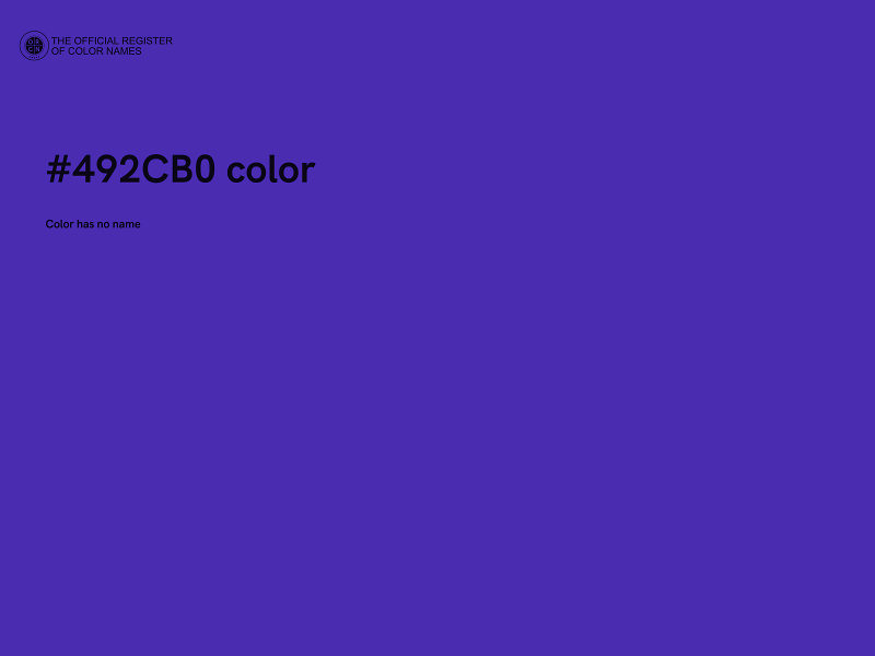 #492CB0 color image